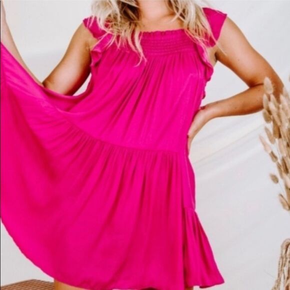 Free People Dresses & Skirts - Free People Deep Orchid Mini Dress